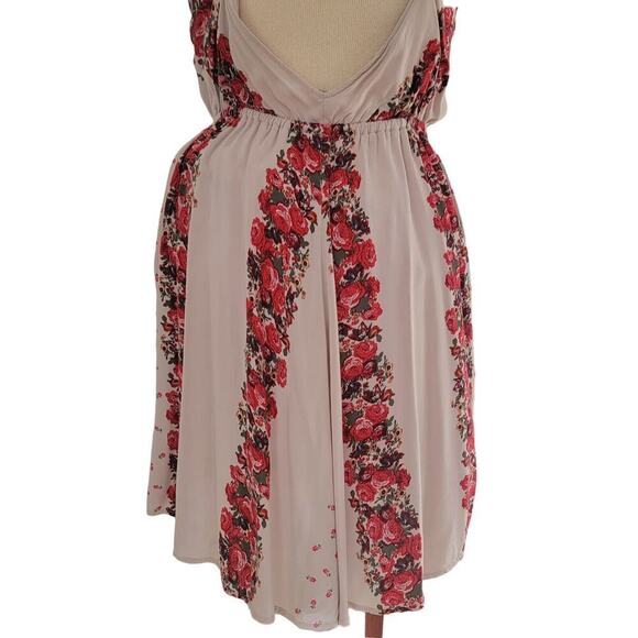 Free People Simona Floral Roses Midi Backless Halter Dress WITH POCKETS Size M - Picture 7 of 14